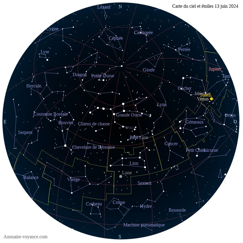 carte du ciel 13-juin