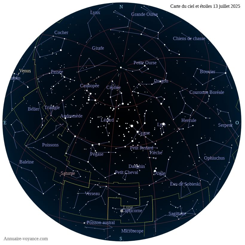 carte ciel 13-7-2025