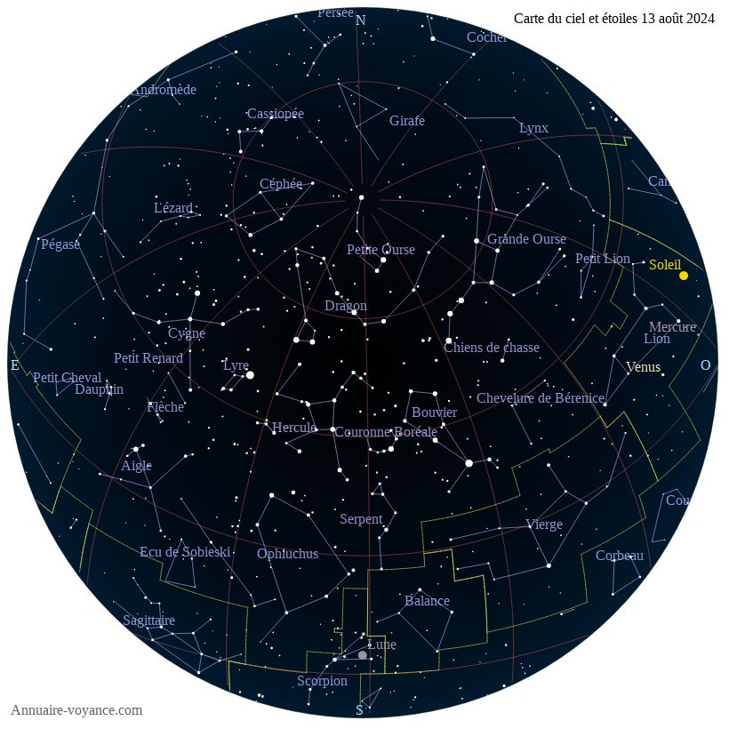 carte du ciel 13-aout