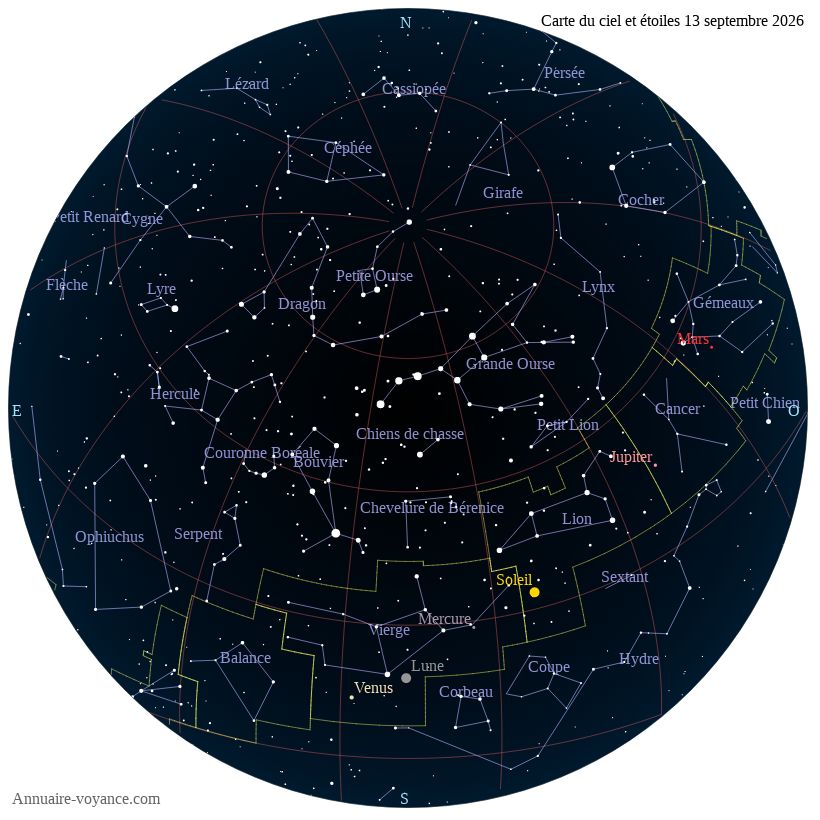 carte ciel 13-9-2026