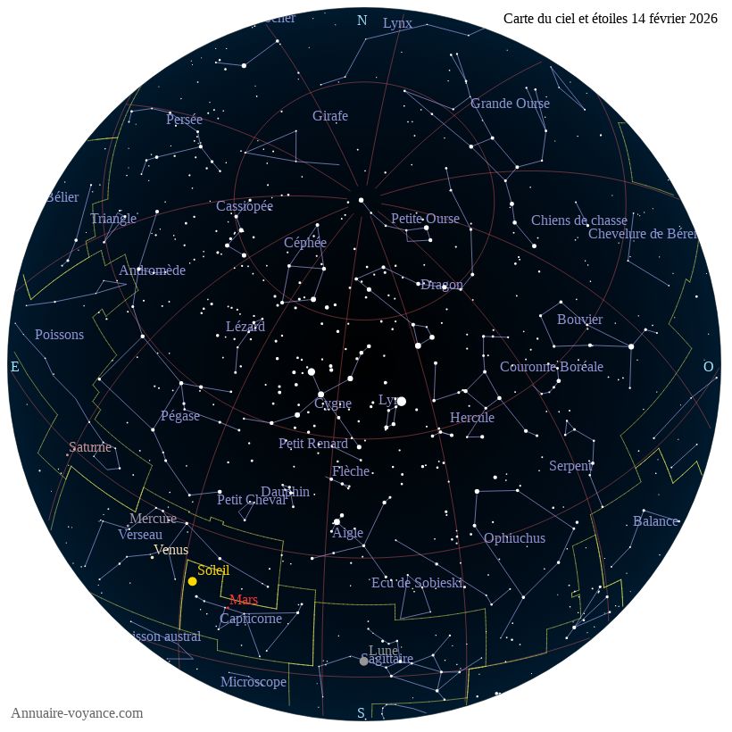 carte ciel 14-2-2026