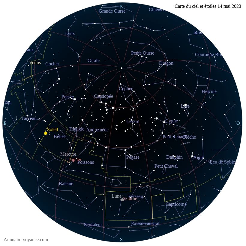 carte étoiles 14-mai carte du ciel 14-mai