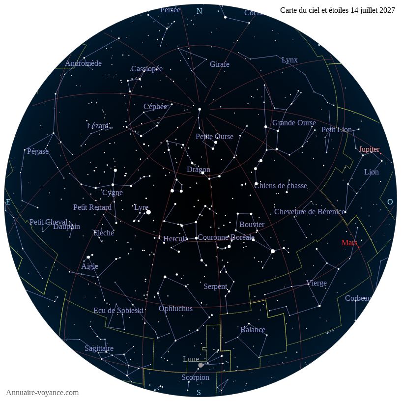 carte du ciel 14-juillet