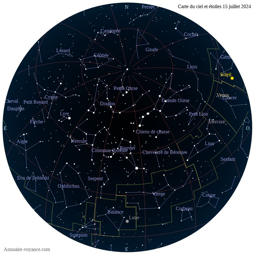 carte du ciel 15-juillet