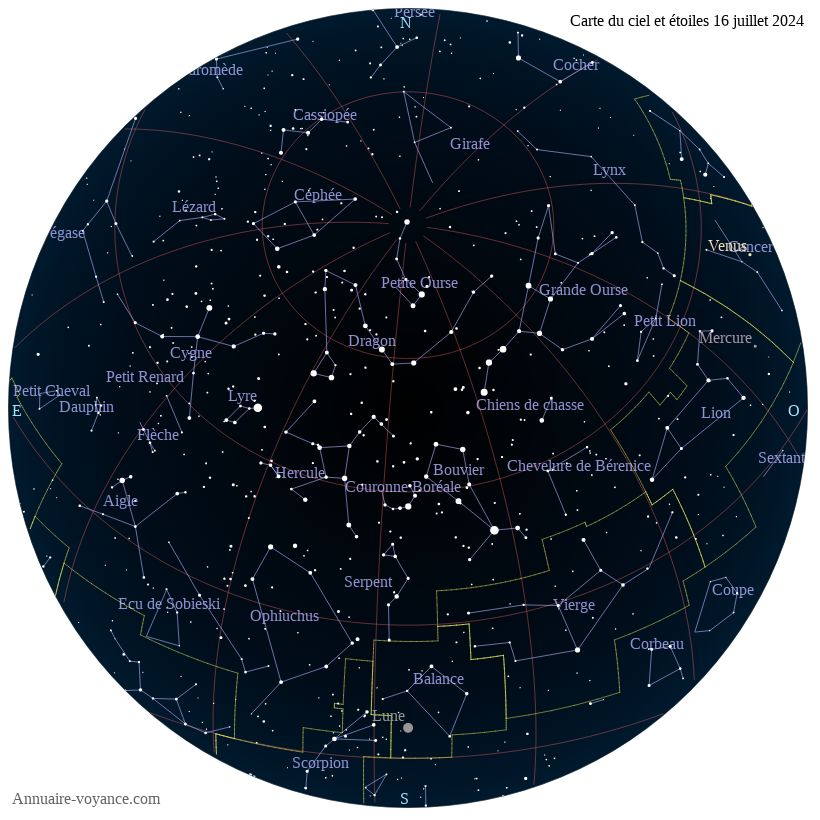 carte du ciel 16-juillet