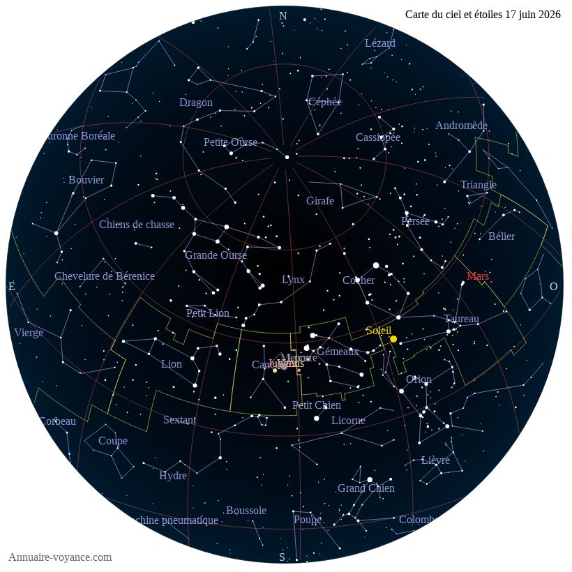 carte étoiles 17-juin carte du ciel 17-juin