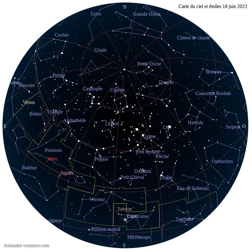 carte étoiles 18-juin carte du ciel 18-juin