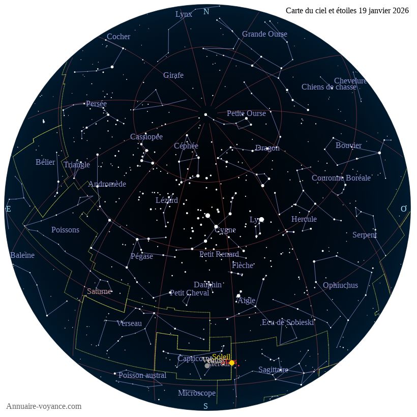 carte ciel 19-1-2026