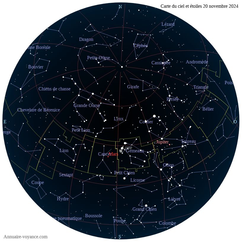 carte du ciel 20-novembre