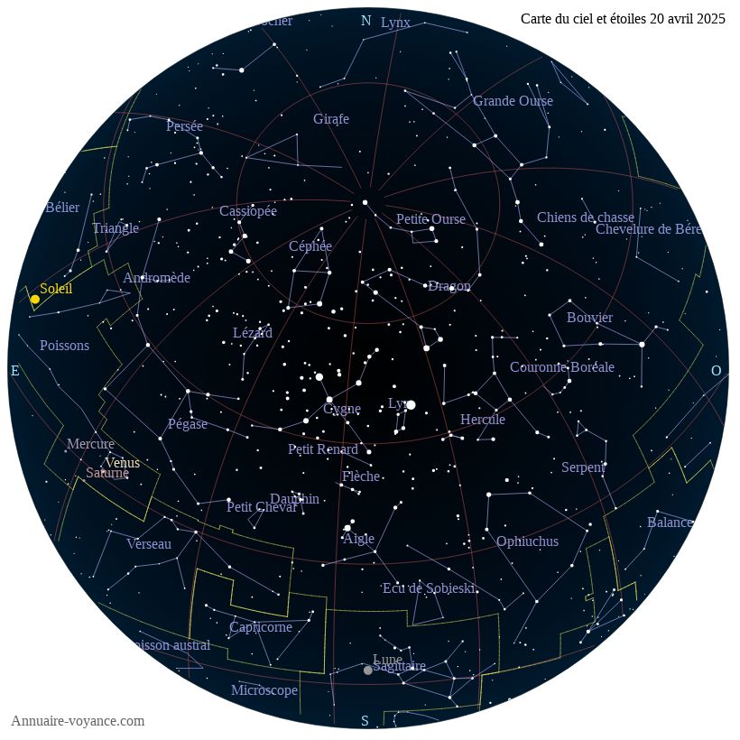 carte du ciel 20-avril