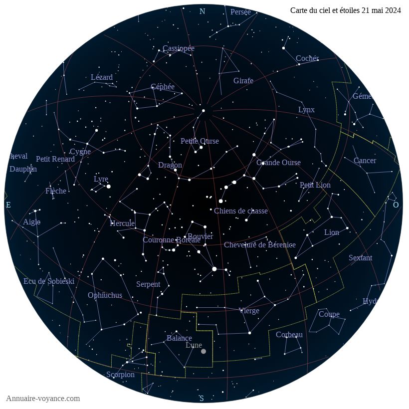 carte du ciel 21-mai