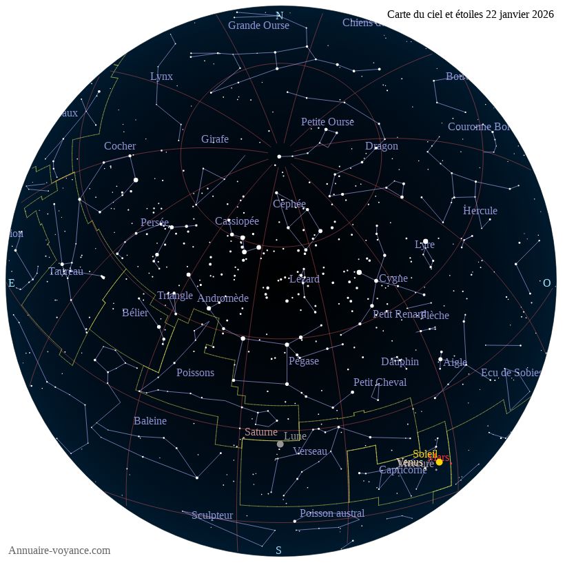 carte ciel 22-1-2026