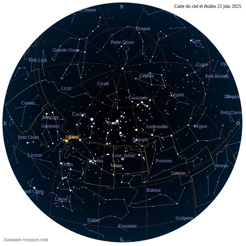 carte ciel 22-6-2025