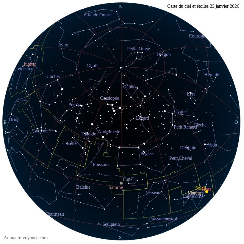 carte ciel 23-1-2026
