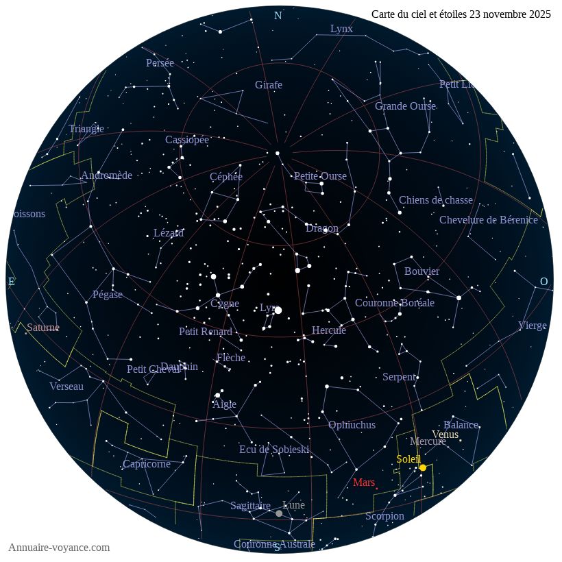 carte ciel 23-11-2025