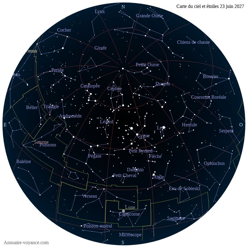 carte du ciel 23-juin