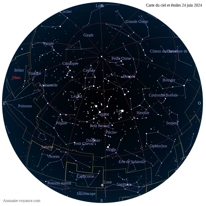 carte du ciel 24-juin