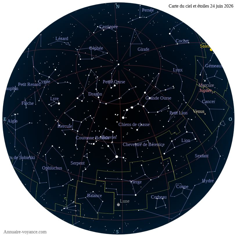 carte du ciel 24-juin