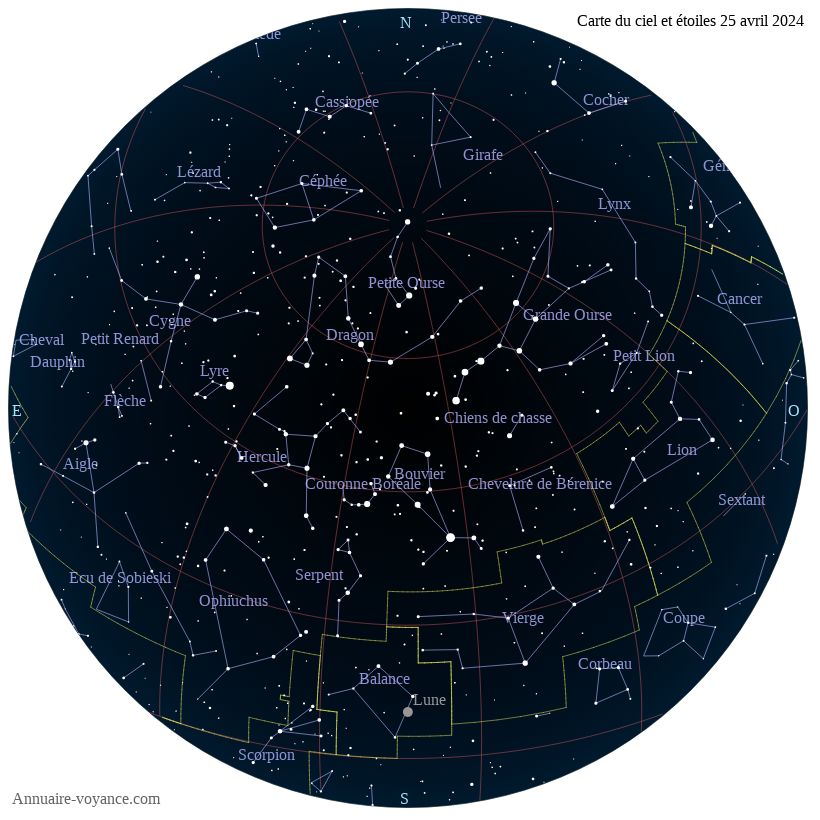 carte ciel 25-4-2024