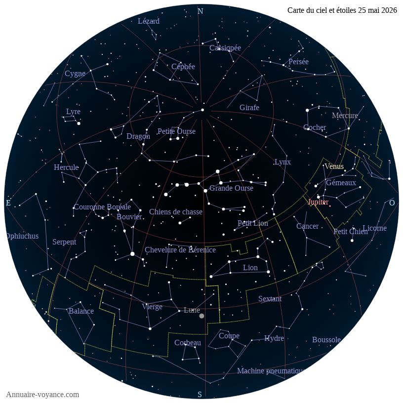 carte ciel 25-5-2026