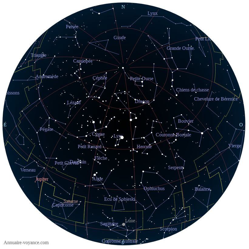 carte étoiles 25-juin carte du ciel 25-juin