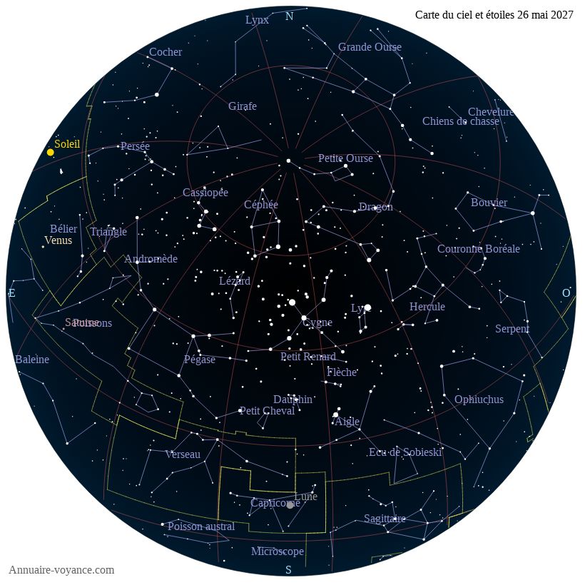 carte du ciel 26-mai