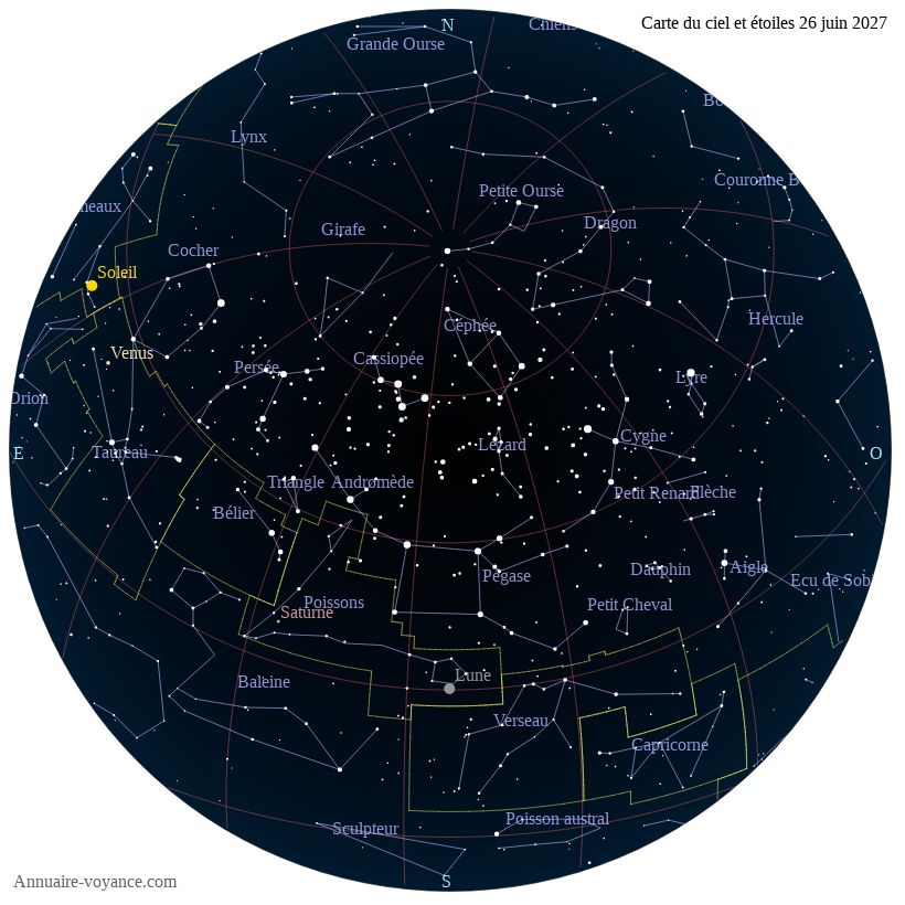 carte du ciel 26-juin