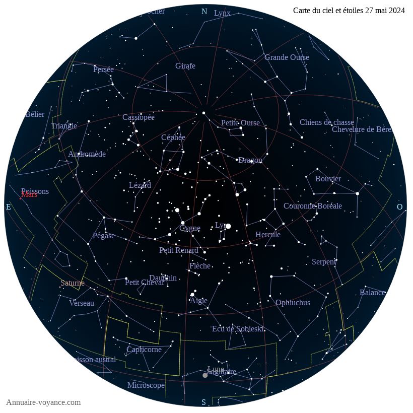 carte du ciel 27-mai