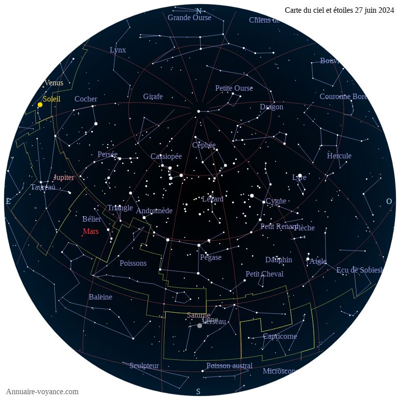 carte du ciel 27-juin