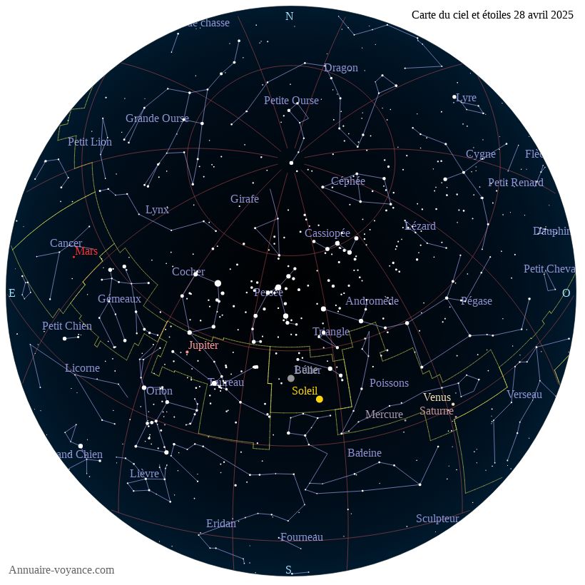carte ciel 28-4-2025