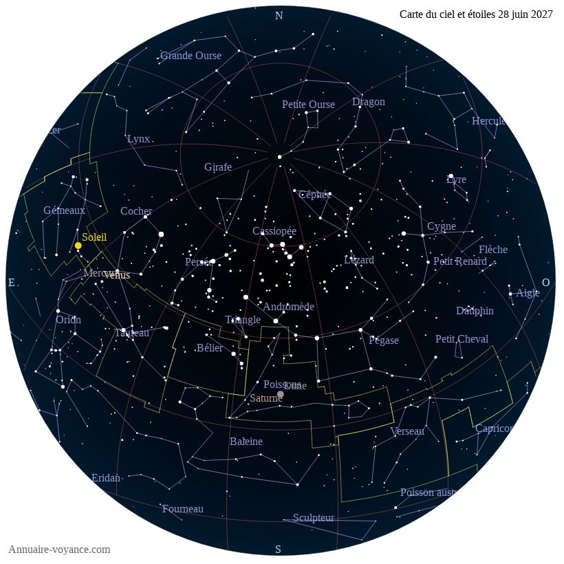 carte du ciel 28-juin