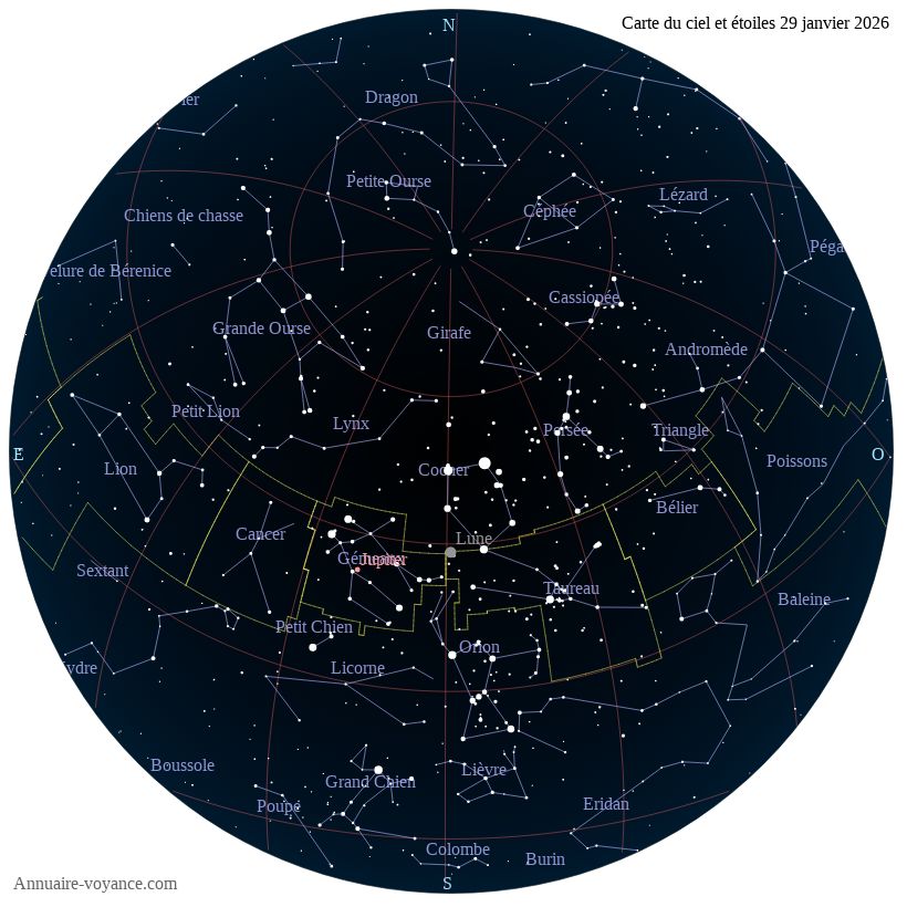 carte ciel 29-1-2026