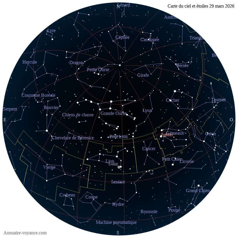 carte ciel 29-3-2026