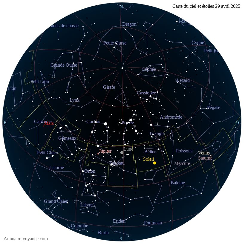 carte ciel 29-4-2025