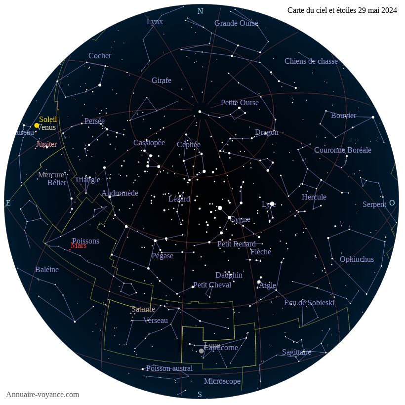 carte du ciel 29-mai