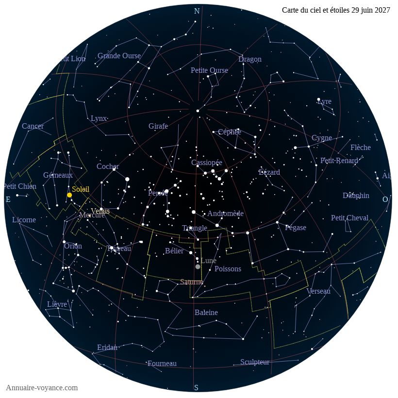 carte du ciel 29-juin