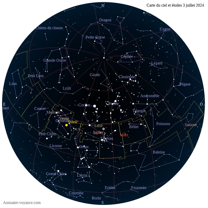 carte du ciel 3-juillet