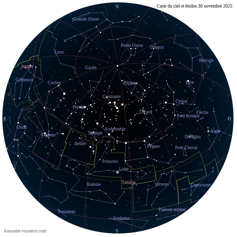 carte ciel 30-11-2025