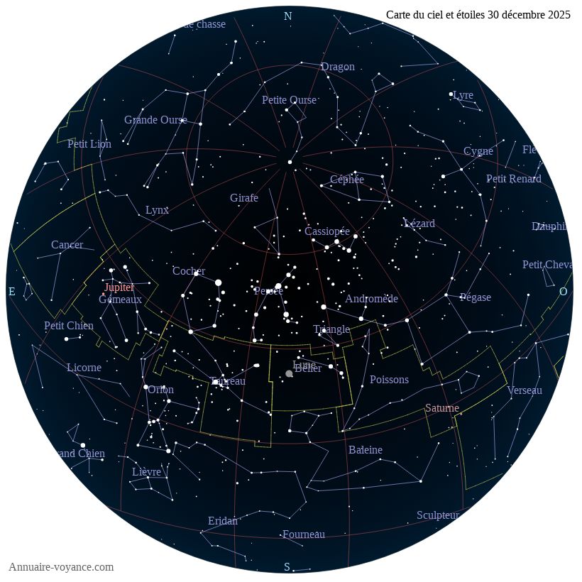 carte ciel 30-12-2025