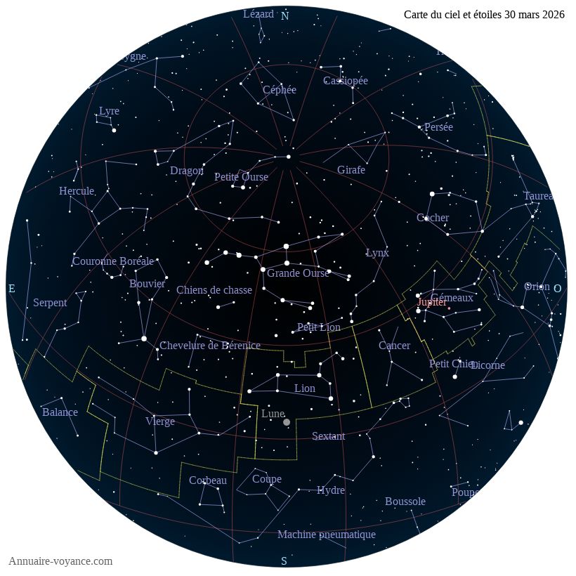 carte ciel 30-3-2026