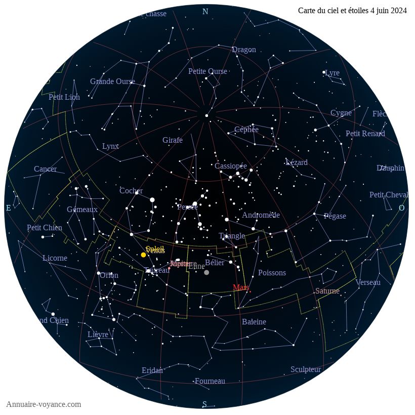 carte du ciel 4-juin