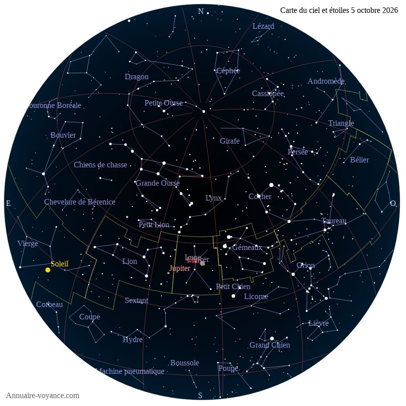 carte ciel 5-10-2026