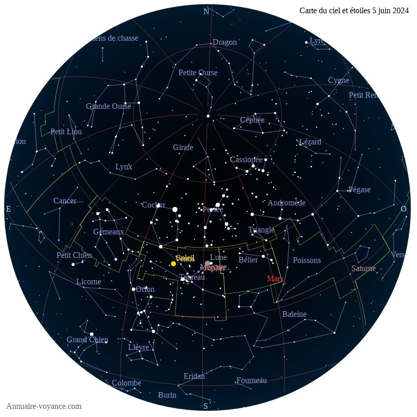 carte du ciel 5-juin