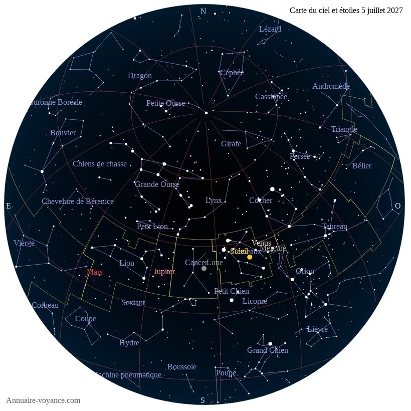 carte du ciel 5-juillet