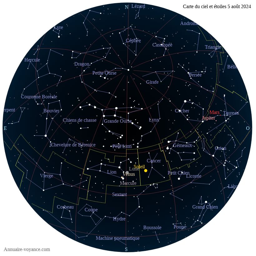 carte du ciel 5-aout