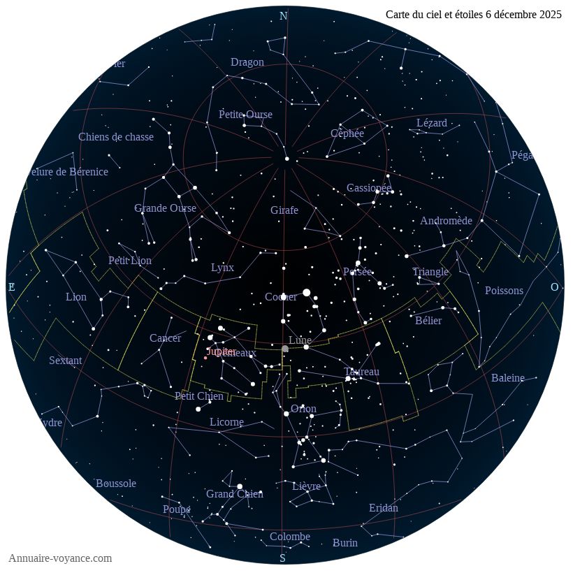 carte ciel 6-12-2025