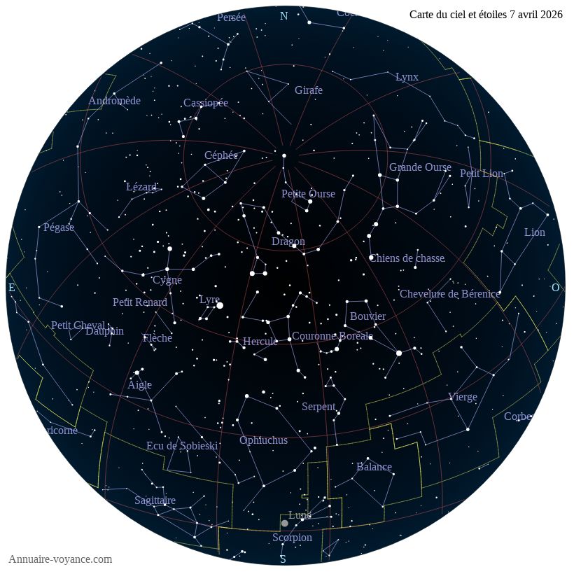 carte ciel 7-4-2026