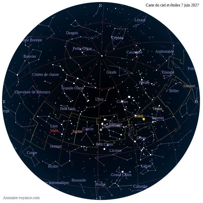 carte du ciel 7-juin