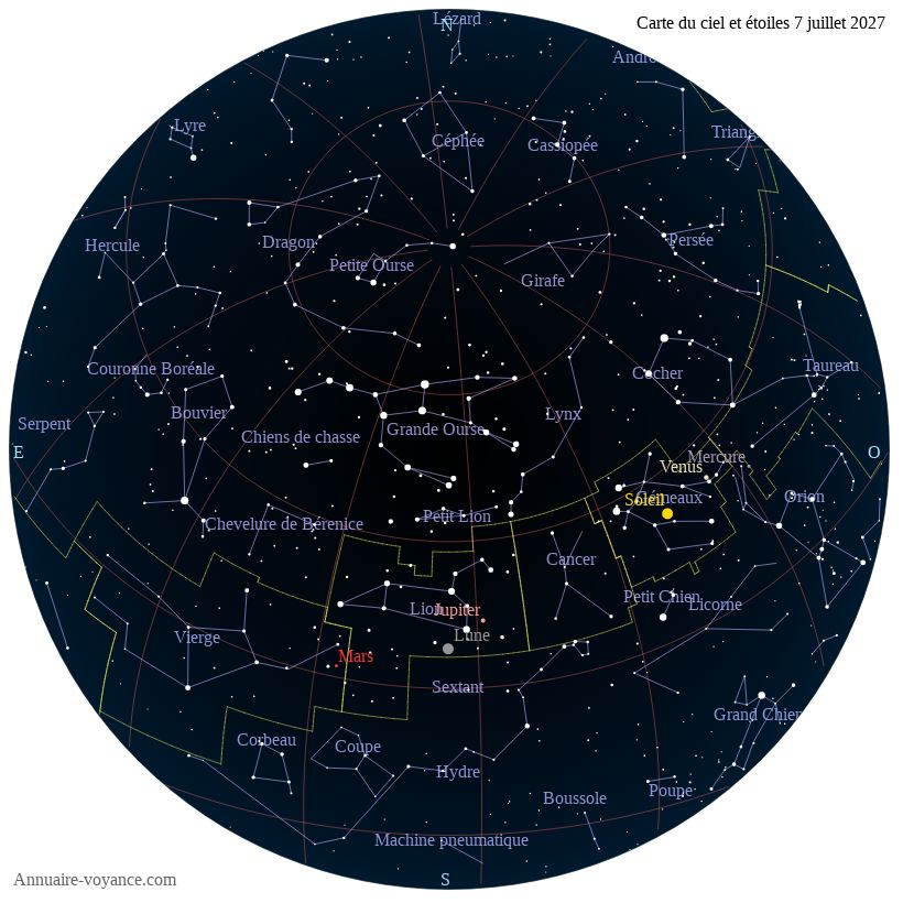 carte du ciel 7-juillet