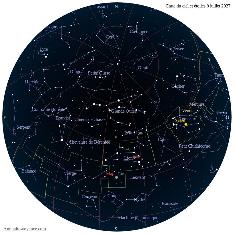 carte du ciel 8-juillet